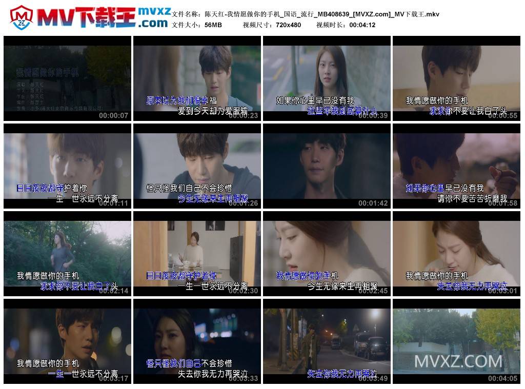 陈天红-我情愿做你的手机_国语_流行_MB408639